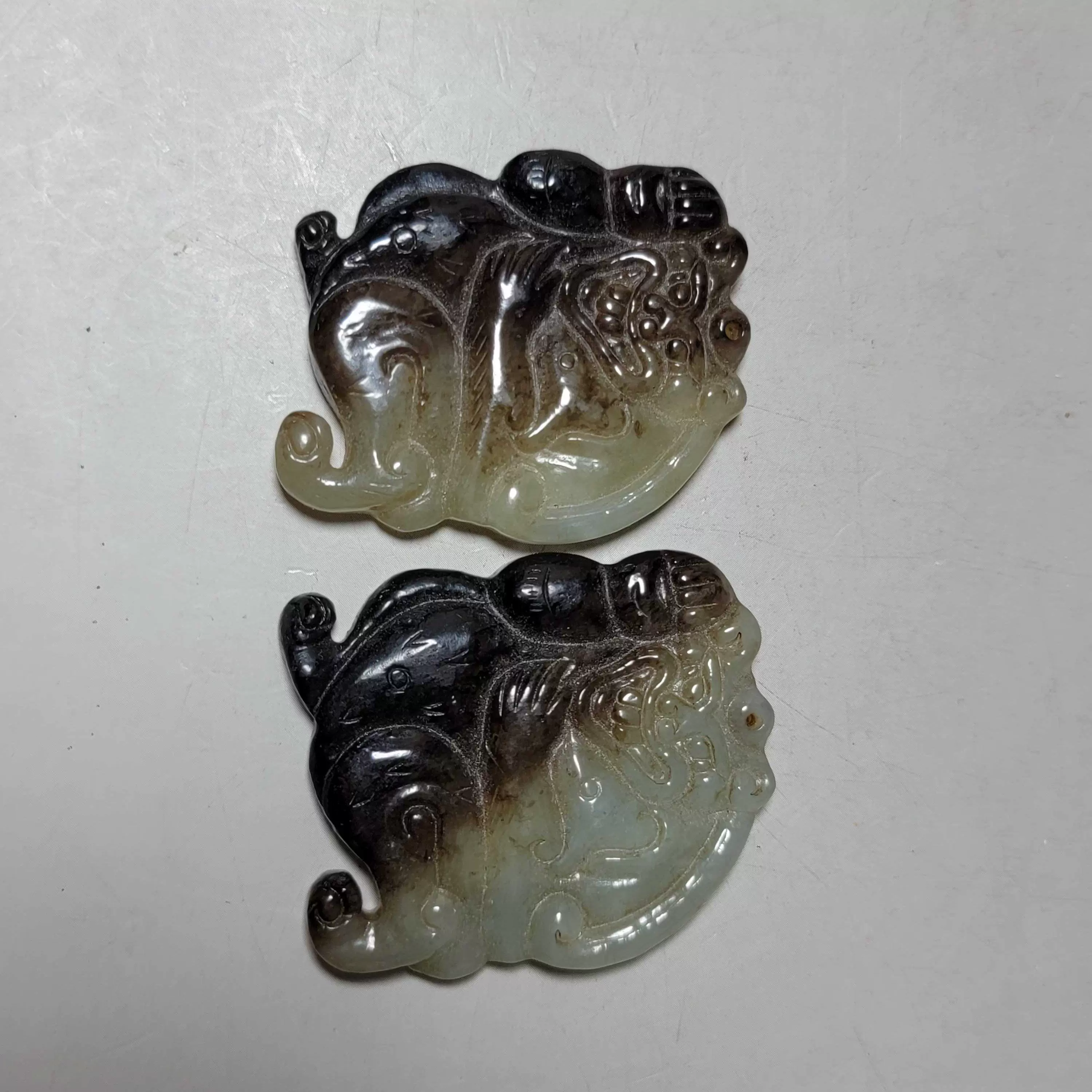 中国古董 骨董 和田玉 青玉 山石擺件 希少品 【仙境】 中国80年代 中国古董 骨董 和田玉 青玉 山石擺件 希少品 【仙境】 中国80年代