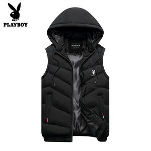 Vetener men's autumn and winter Korean version of trendy down cotton and horse clip thickened and warm vest, big size handsome shoulder jacket