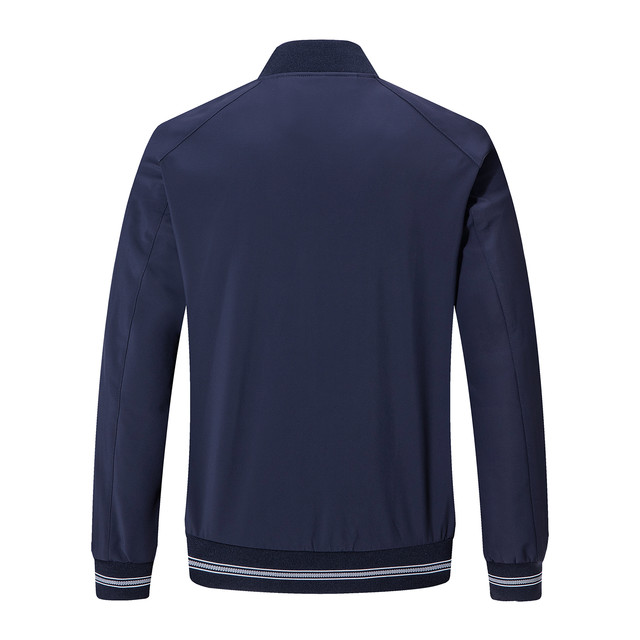 [Anti-Wrinkle] Seven Wolves Color-Block Baseball Collar Jacket for Men ...