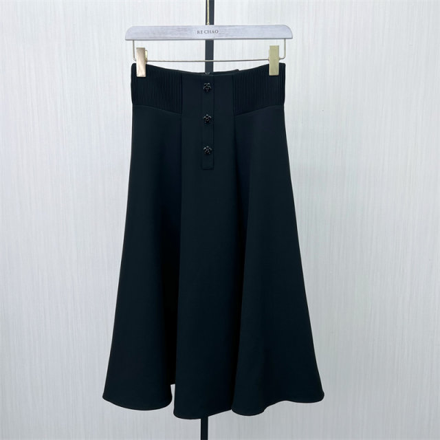 KA2024 winter new umbrella skirt women's high waist, thin waist, thin temperament, big dress 1361
