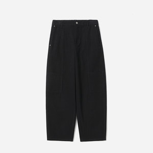 
*WKZ08281 Jasmine Yaji heavy enzyme washed cotton half tendon waist three-dimensional split harem radish pants