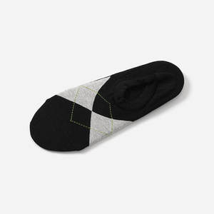 
WWZ09013 Jasmine Yaji College Style Diamond Check High Count Cotton Delicate and Comfortable Boat Socks Socks Spring and Summer Women