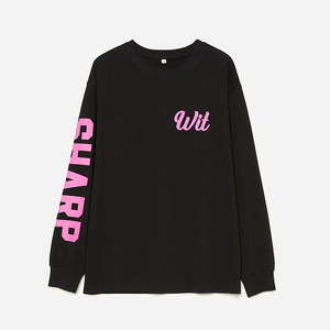 
*WTX07008 Jasmine Yaji Wise and Agile Wormwood Fiber Long Staple Cotton Printed Round Neck Long Sleeve T-shirt for Women