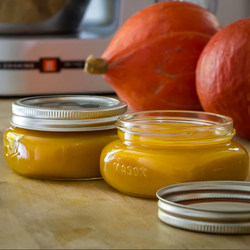 Portable Wide-Mouth Pomegranate Bottle, Glass Sealed Jar, Overnight Oats Cup Jar, Yogurt Cold Brew Bottle, Pickle Jar