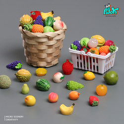 Simulated Small Fruit Blind Bags, Mini Vegetable Miniature Models, Desktop Small Ornaments, Cute Pretend Play Food Toys