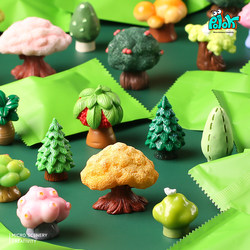 Mini Cute Forest Tree Blind Bag Micro Landscape Tree Planting Model Healing Moss DIY Small Ornament Trendy Gift