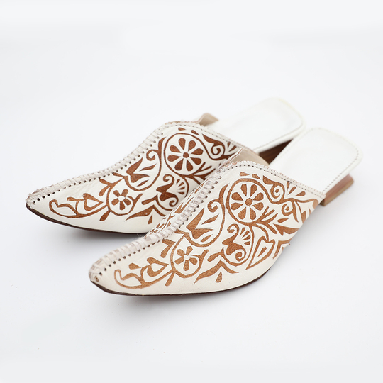 PANTOFOLE DONNA MILLY IN PELLE ARTIGIANALI MADE IN ITALY