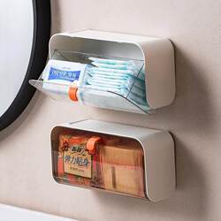 Sanitary Napkin Storage Box, Toilet and Bathroom Wall-Mounted Storage Rack, Bathroom Sanitary Napkin Storage Box