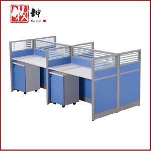Screen desk simple modern office furniture 2/4 persons 6 persons staff single office desk computer desk chair
