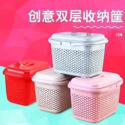 Glass Cupping Jar Storage Box, Cupping Jar Storage Basket with Lid, Portable Wicker Picnic Basket, Rattan Storage Basket