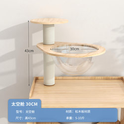 Cat Jumping Platform Is High but Doesn'T Take up Much Space, Glass Wall Cat Scratching Board, Cat Shelf, Cat Toy, Small Cat Climbing Frame