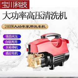 Black Cat High-Pressure Car Washer 220V Car Wash Pump Household High-Power Powerful Convenient Car Cleaning Tool Pressure Regulating Cleaning Machine