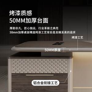 
Boss desk, light luxury and high-end executive desk, simple and modern president desk and chair combination, manager desk, painted office furniture