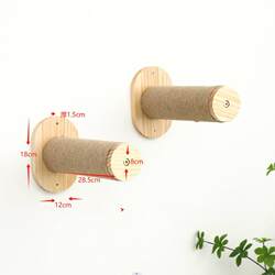 Wall-Mounted Cat Climbing Frame with Ladder, Cat Cylindrical Jumping Board, Hanging Space Capsule Bed for Summer