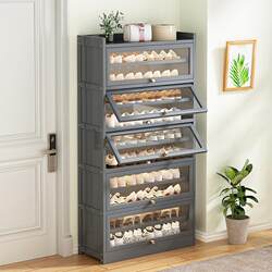 2023 New Dustproof Shoe Cabinet Shoe Rack Home Door Solid Wood Storage Cabinet Storage Cabinet Factory Direct Sales
