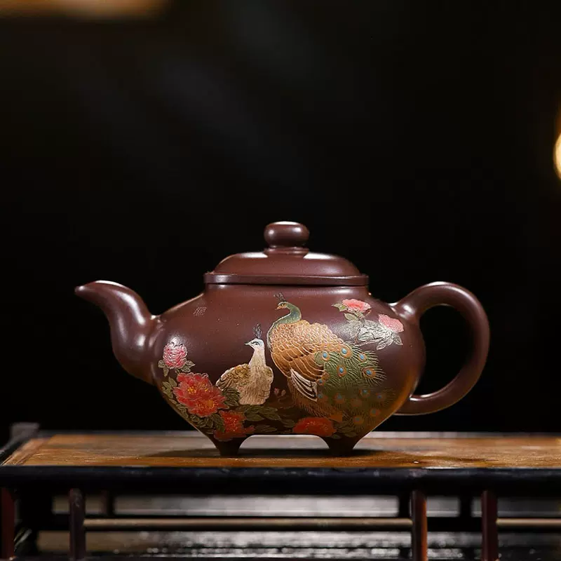 宜興紫砂壺純手工高工張暗軍大蘊壺760cc原礦青段泡茶壺茶具大品