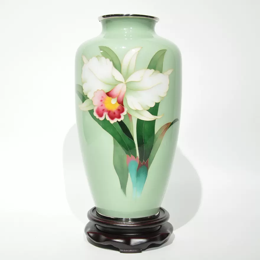 七宝焼，中国，掐丝珐琅，花器，置物 七宝焼，中国，掐丝珐琅，花器，置物