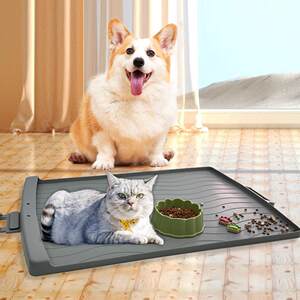 
Spot dog pet mat silicone feeding mat cat and dog food utensils anti-spray feeding mat waterproof non-slip anti-leakage mat
