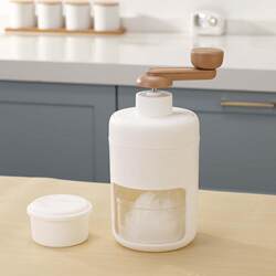 Small Manual Ice Crusher for Home Use, Hand-Cranked Ice Shaver, Ice Breaker, Refrigerator Ice Cube Tray