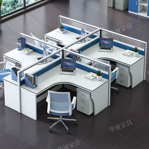 
Staff desk 6-seat office screen table partition computer office desk and chair combination staff desk furniture