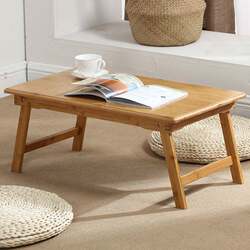 Folding Bed Table, Laptop Desk, Solid Wood Lazy Table, Student Dormitory Study Desk, Bay Window Small Table