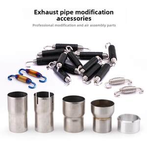 
Motorcycle modified exhaust pipe installation accessories spring connector welding head adapter oxygen induction screw