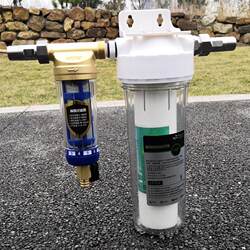 Pre-Filter for Home Use, Whole-House Filter for Backwashing Tap Water, Well Water, Sediment, 10inch Post-Filter Water Purifier