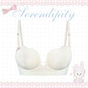 
Girly Coconut Coconut Milk Jelly Comics Drawing Breasts Underwear Thickened 6cm Small Breasts Gather Up to Make Bigger Seamless Anti-Slip