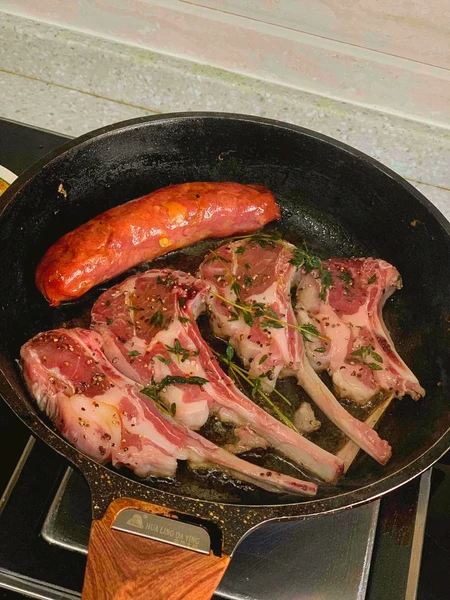 正宗法式羊排原切战斧肋排-新鲜羊肉5斤烧烤烤肉食材半成品