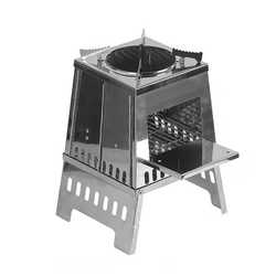 Wood stove outdoor portable stainless steel stove outdoor camping cookware picnic barbecue stove folding stove multi-purpose