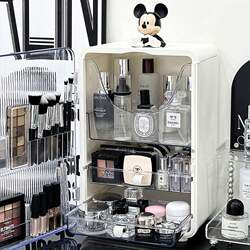 Cosmetics Storage Box, Desktop Makeup Table, Skin Care Product Storage Rack, Integrated Cabinet, Large Capacity Dust-Proof Drawer Makeup Box