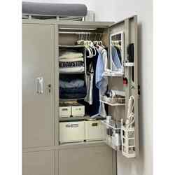 Metal Cabinet Transformation Dormitory Locker Storage Organizer Wardrobe Internal Layering Storage Rack Clothes Organizing Hanging Bag