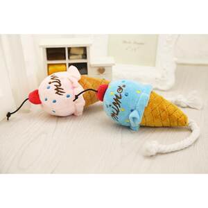
Pet dog toys two-color ice cream cat voice pink pet dog supplies cat animals