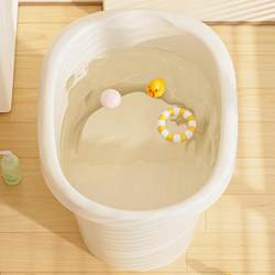 New Style Portable Bathtub for Children, British-Style Baby Bath Tub, Plastic Swimming Bathtub, Thickened Bathing Tub