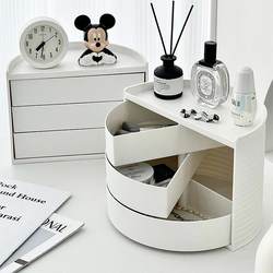 Rotating Cosmetics Storage Box Desktop Dressing Table Makeup Brush Skin Care Products Perfume Lipstick Storage Rack Jewelry Box