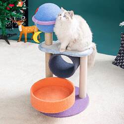 Cat Climbing Frame, Cat Scratching Board, Cat House, All-In-One Cat Tree, Kitten Tunnel, Jumping Platform, Cat Scratching Post, Cat Stand, Small Apartment Cat Supplies