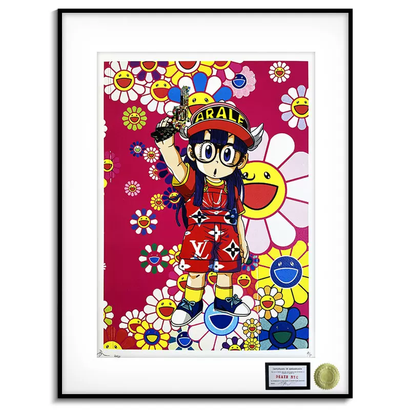 村上隆 版画『初恋／共进晚餐』 初恋 そして我思う、今夜のディナーのことなど シルクスクリーン