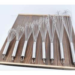 Stainless Steel Manual Egg Whisk Egg Whisk and Noodle Meter Egg Cream Batter Whisk Kitchen Baking Tool