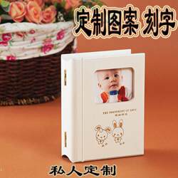 Hand and Foot Print Souvenir Book Box for 0-1 Year Old Babies, Hand and Foot Print Photo Frame Gift for One-Year-Old and Full-Month Children