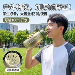 Men's Sports Water Cup, New Large-Capacity Anti-Fall Fitness Sports Water Bottle, Summer Student Drinking Cup, Space Cup