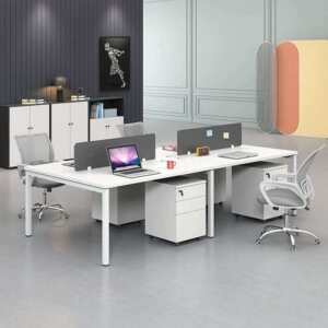 
Staff office desk chair combination 4 persons simple modern partition staff 6 persons office desk office furniture