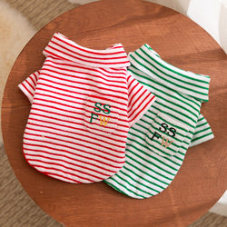 Autumn and winter towel lapel striped warm raincoat