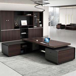 
Boss desk simple modern president desk office furniture manager desk and chair combination set