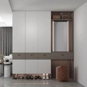
[Discount Price] Home Whole House Wardrobe Bedroom Cloakroom TV Cabinet Overall Cabinet Type One Cabinet to Top Storage Cabinet