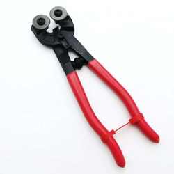 New glass pliers, tweezers, scrapers, mosaic cutter set, glass pliers, 8-inch double-wheel glass knife