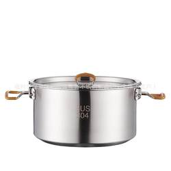 Outdoor wholesale portable 304 handle pot set for outing stainless steel cookware picnic folding camping cooking pot set