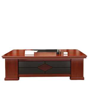 
Desk furniture combination boss wood veneer desk manager sticker desk modern president Chinese style office paint big class