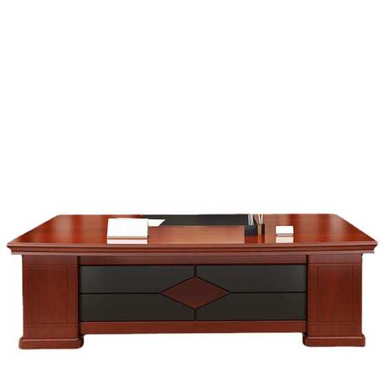 
Desk furniture combination boss wood veneer desk manager sticker desk modern president Chinese style office paint big class