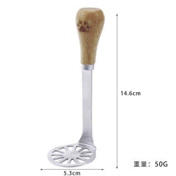 Stainless Steel Bear Potato Masher Baby Tool Set