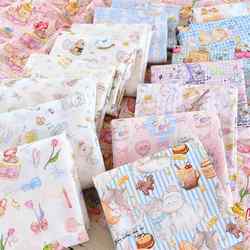 Pure cotton 40-count Class A plain skin-friendly finger-sucking cat pet theme fabric clothing nightgown handmade baby cloth